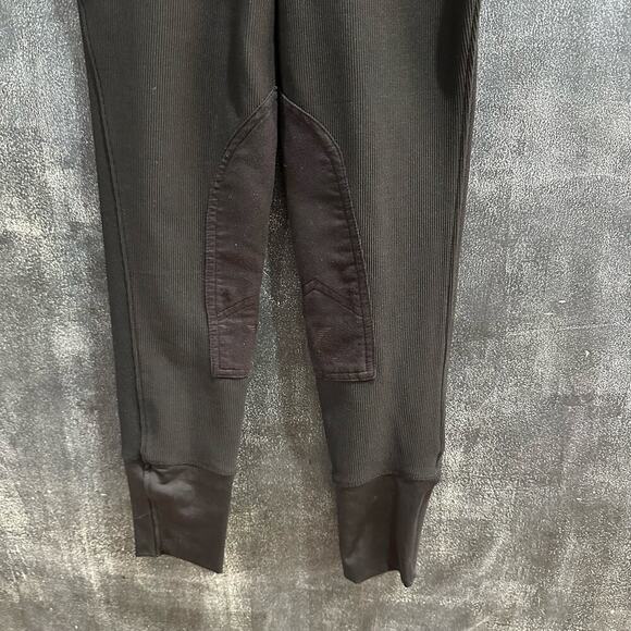 Gutos Black Ribbed Knit Equestrian Riding Breeches, EUC, Girls 16 (16A) - Picture 4 of 9